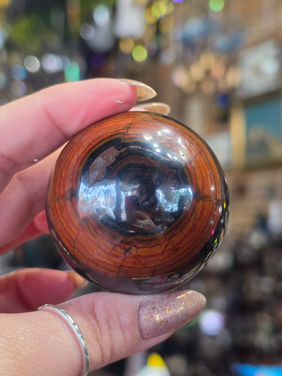 Tiger Iron Sphere