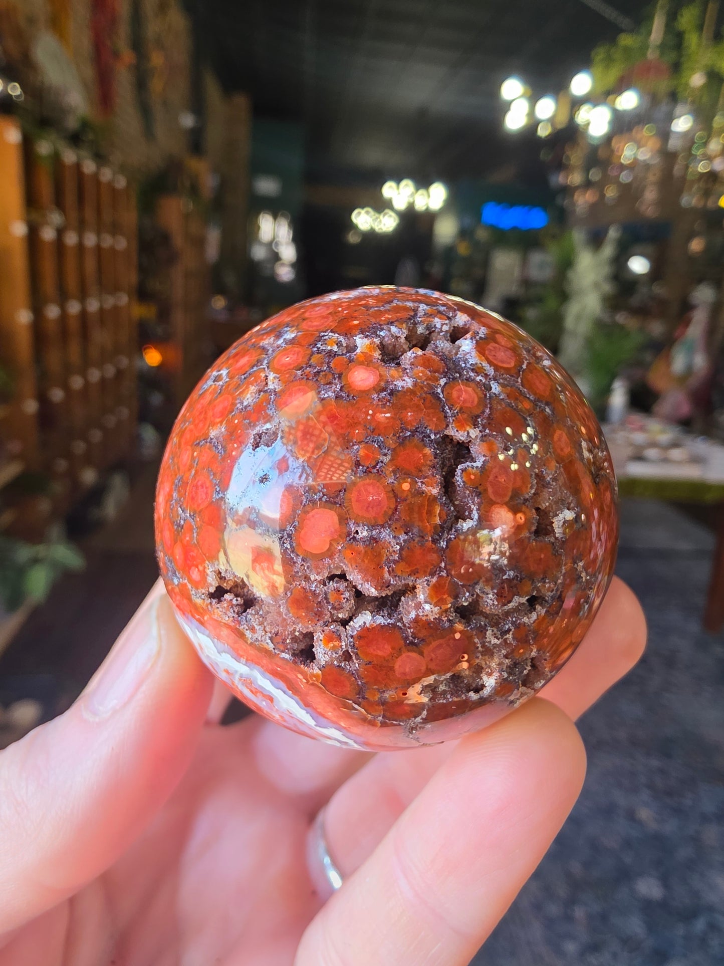 Poppy Jasper Sphere