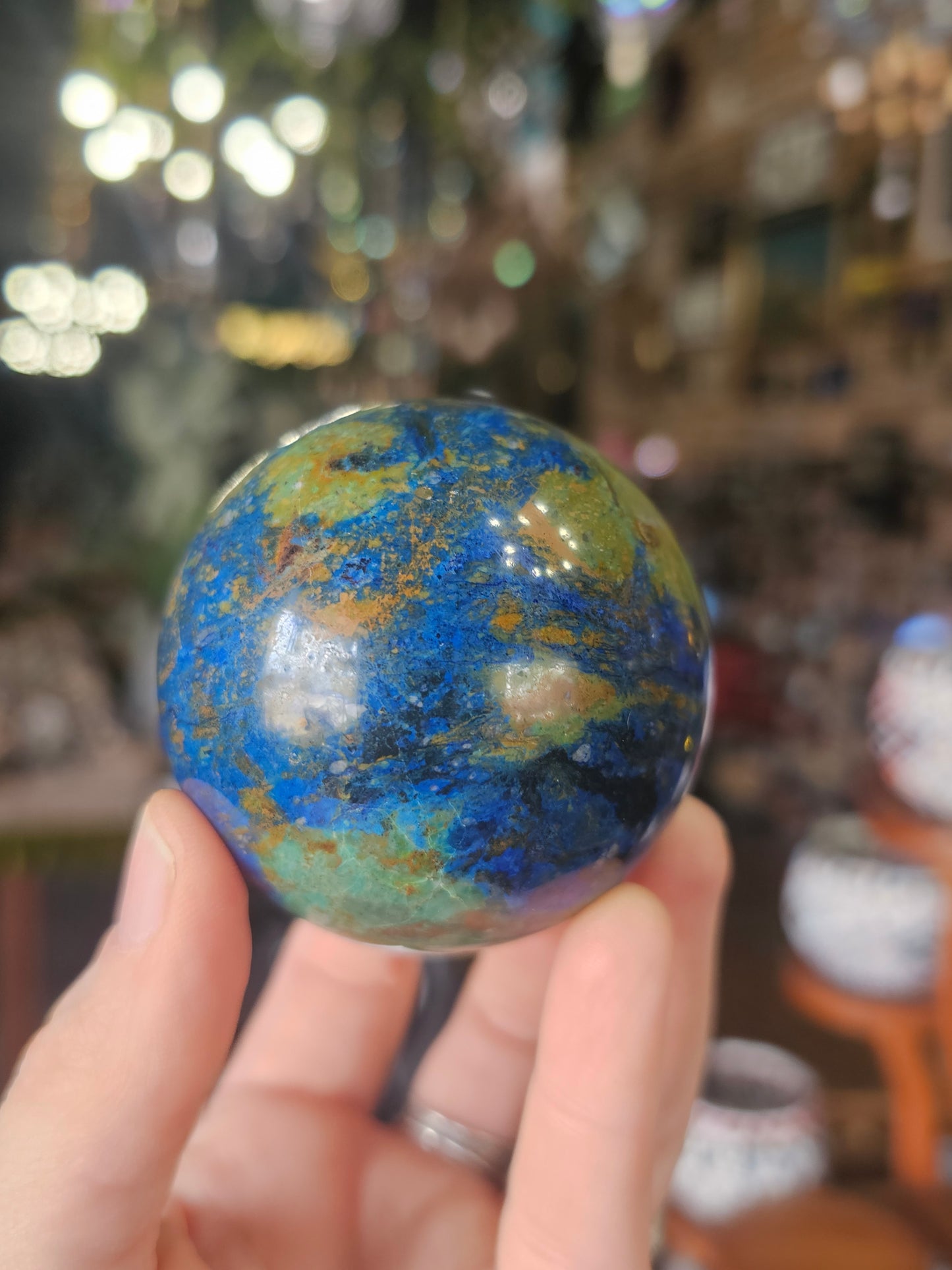 Azurite & Malachite Sphere