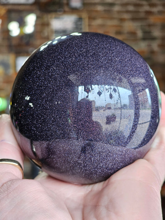 Blue Goldstone Sphere