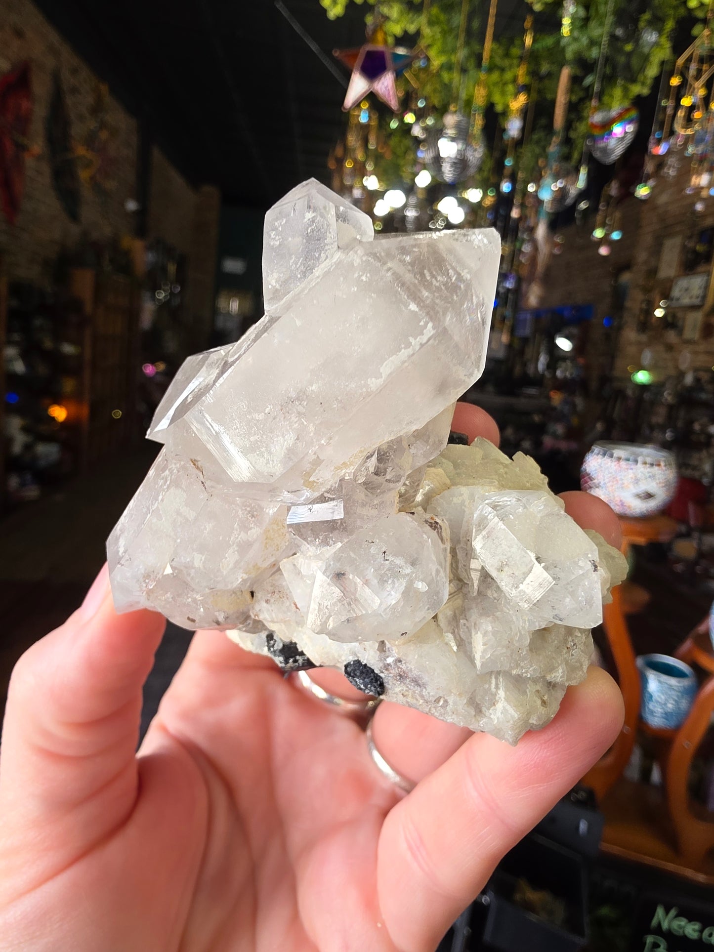 Black Tourmaline and Quartz On Albite