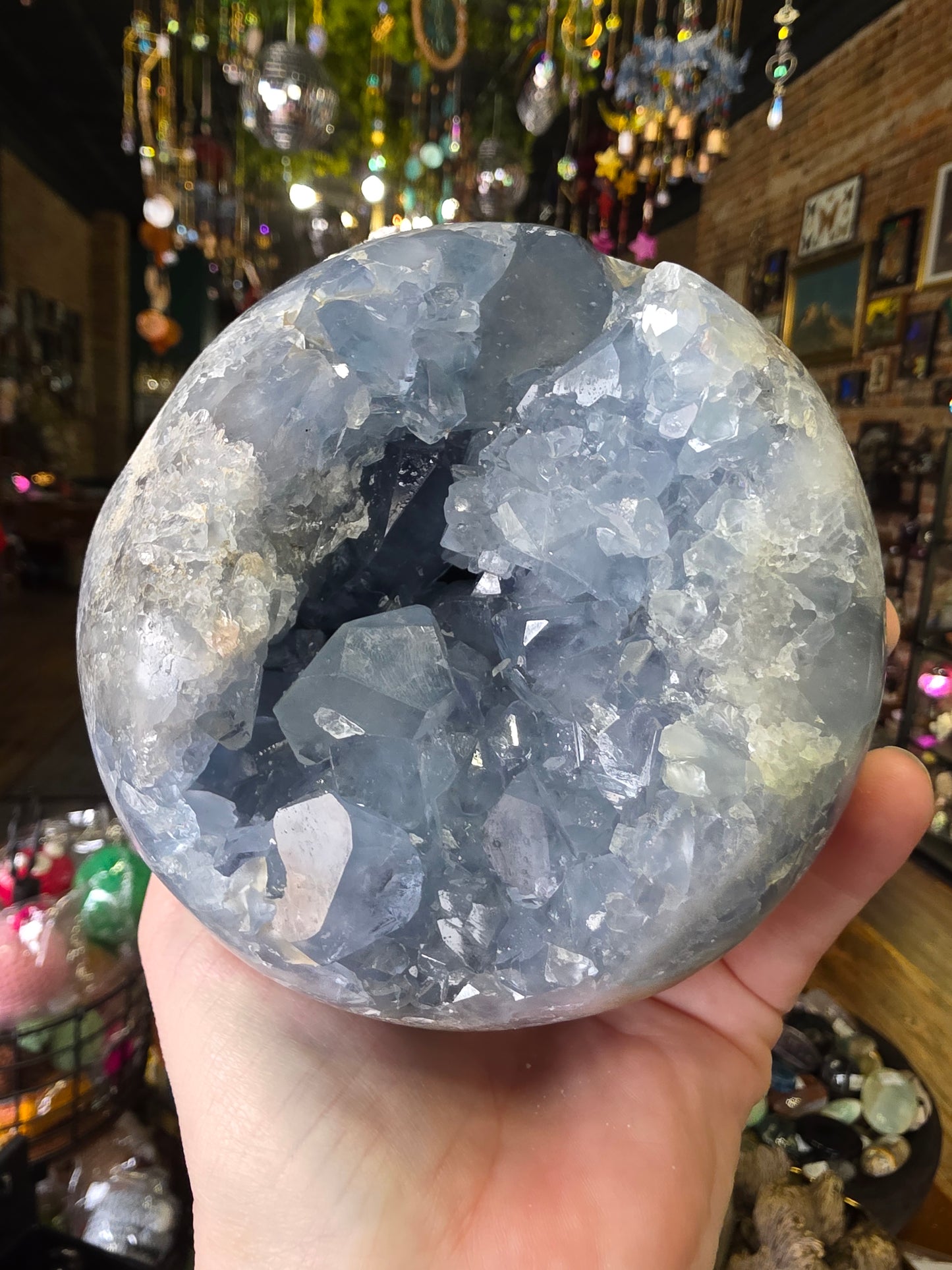 Celestite Cluster Sphere