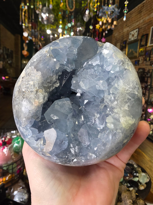 Celestite Cluster Sphere