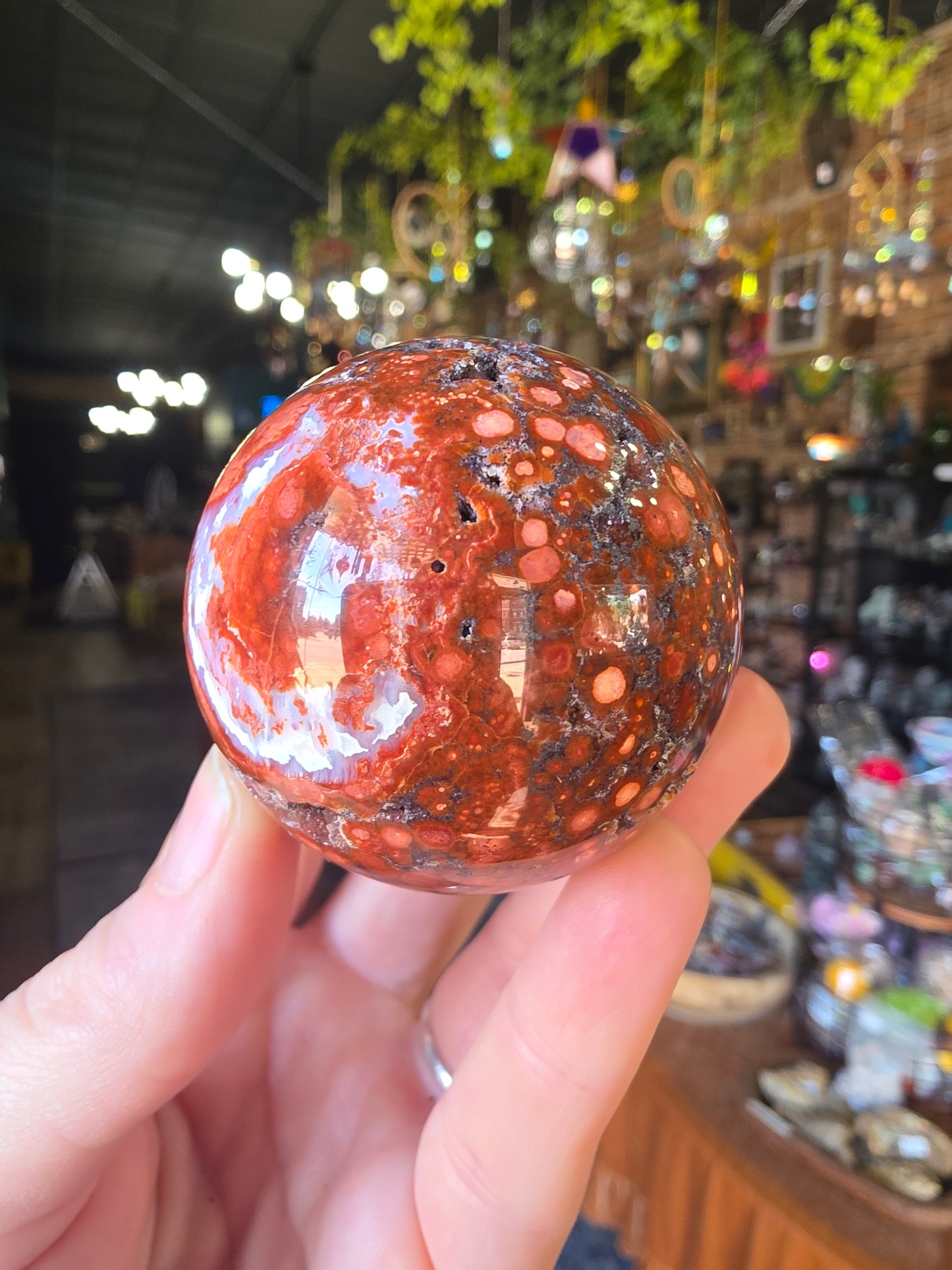 Poppy Jasper Sphere