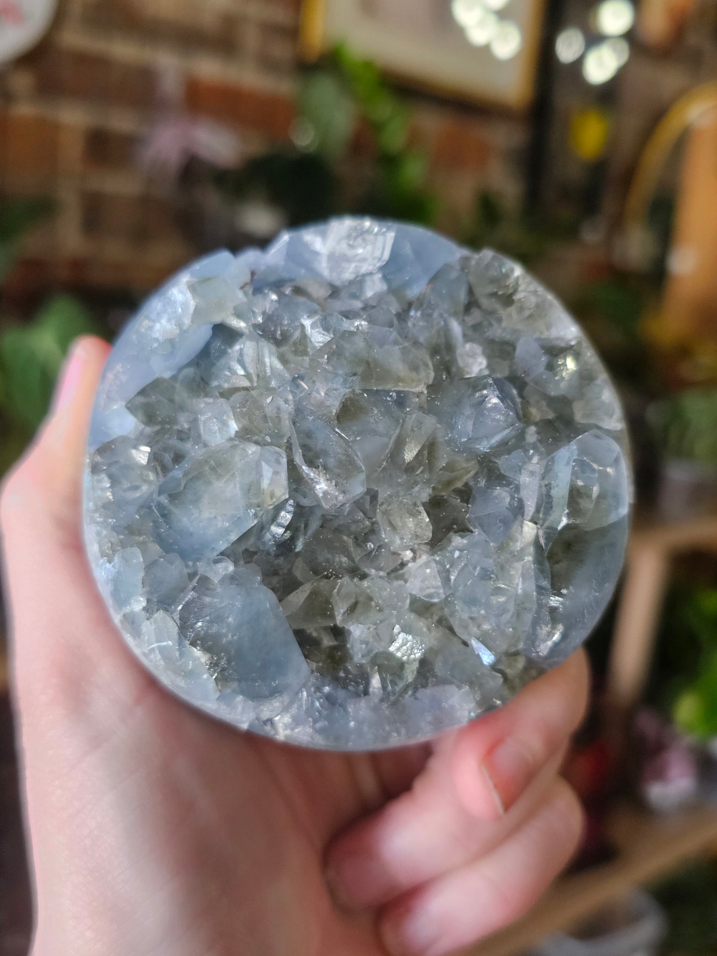 Celestite Cluster Sphere