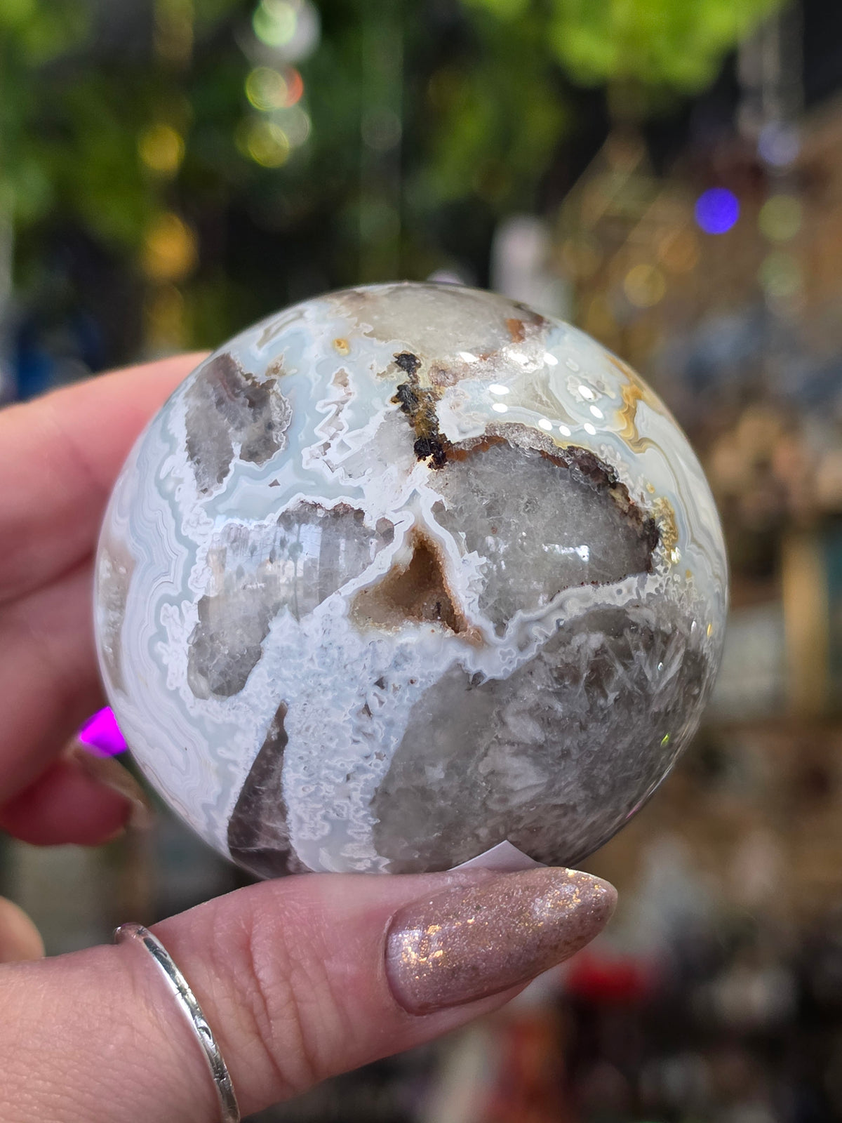 Laguna Lace Agate Sphere
