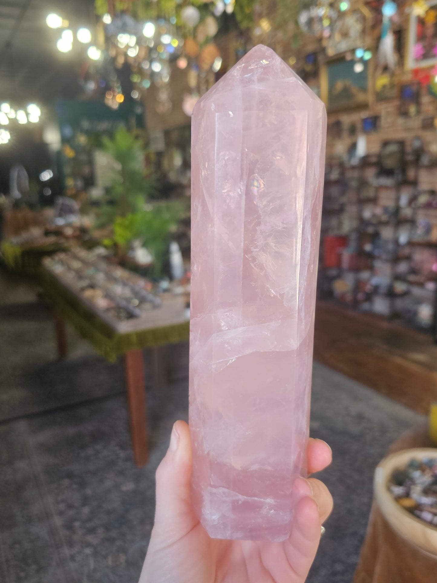 Hi Quality Rose Quartz Tower