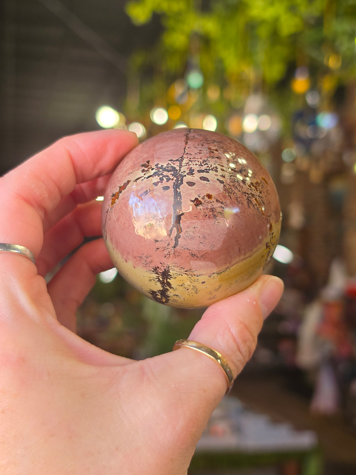 Dendritic Jasper Sphere