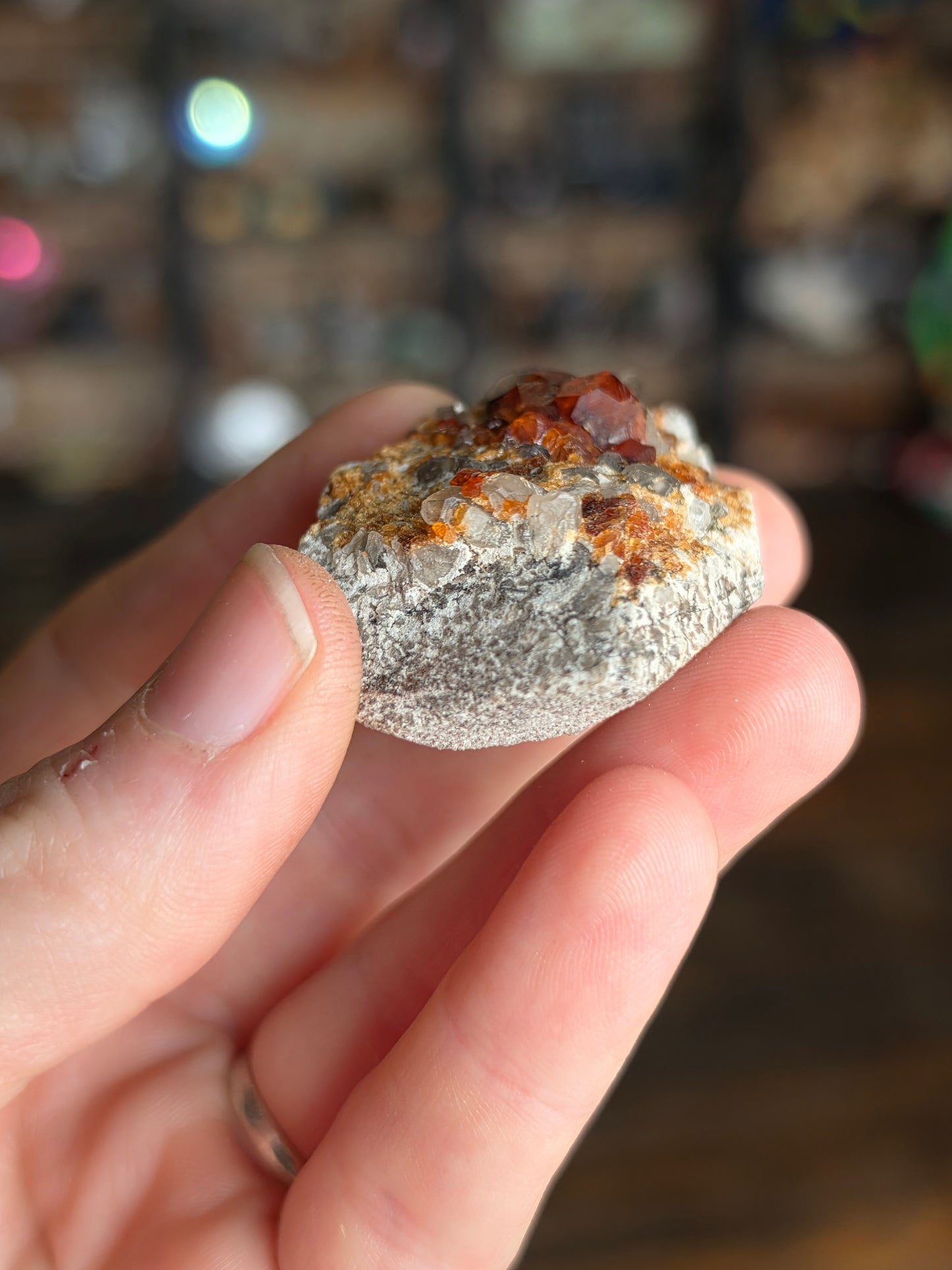 Garnet on Smoky Quartz