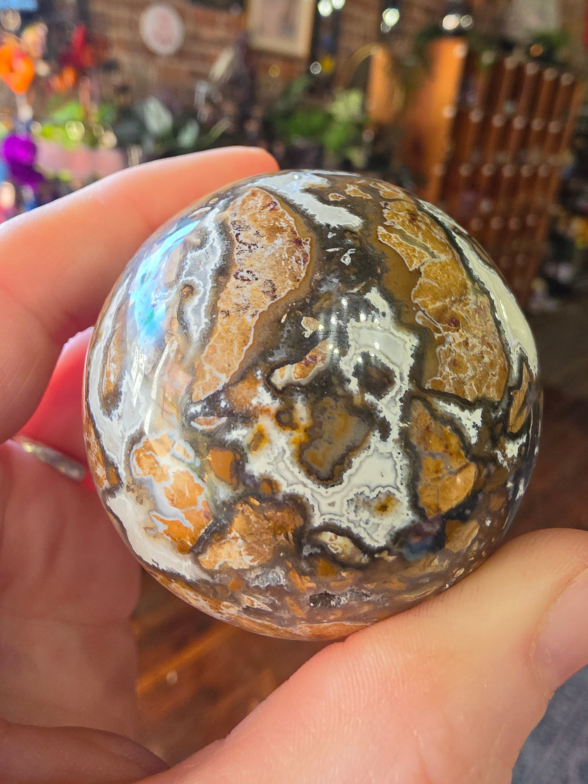 Canyon Jasper (Brecciated Jasper) Sphere