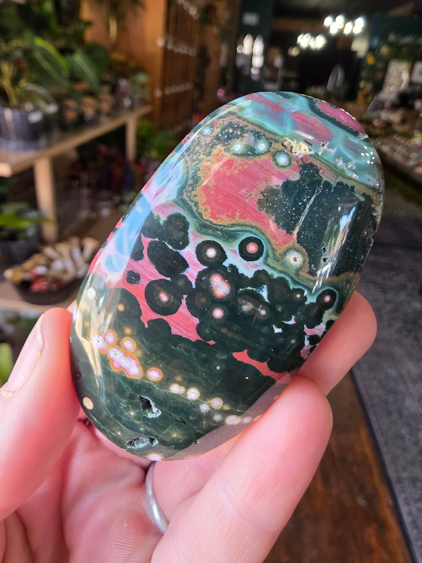 Orbicular Jasper Palmstone