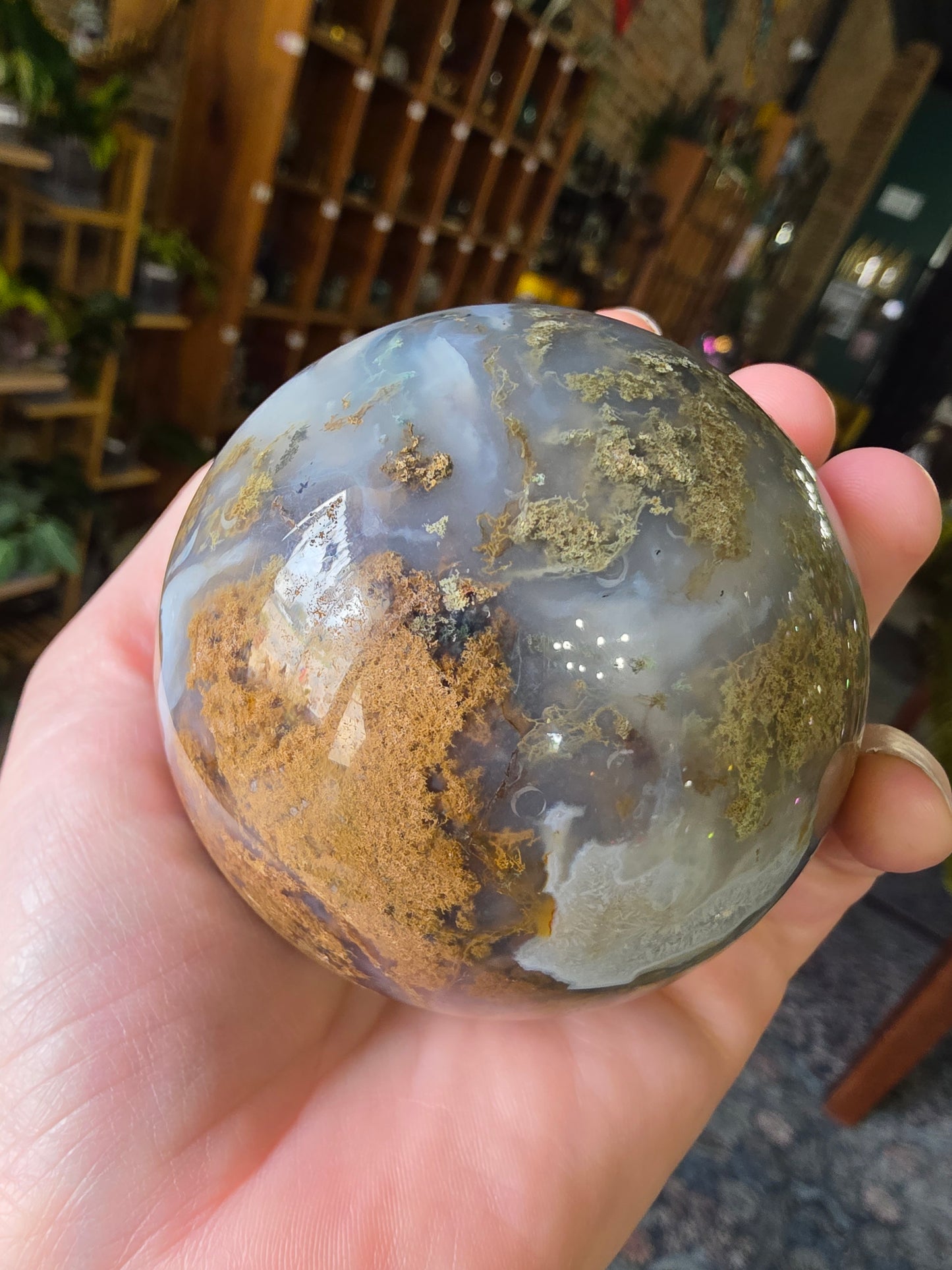 Moss Agate Sphere
