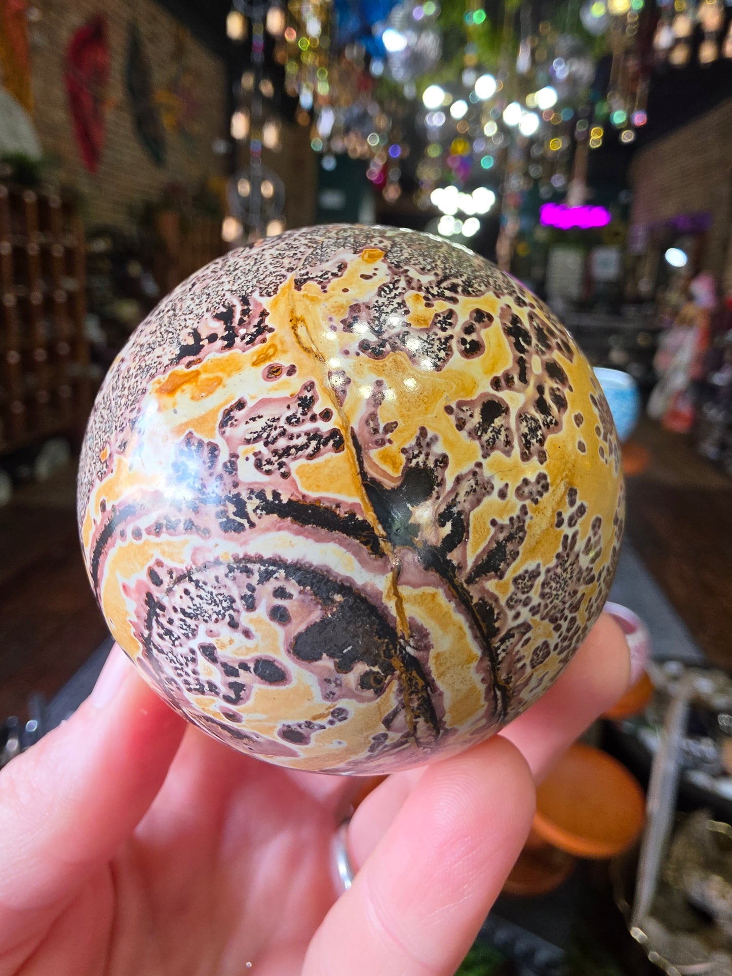 Dendritic Jasper Sphere