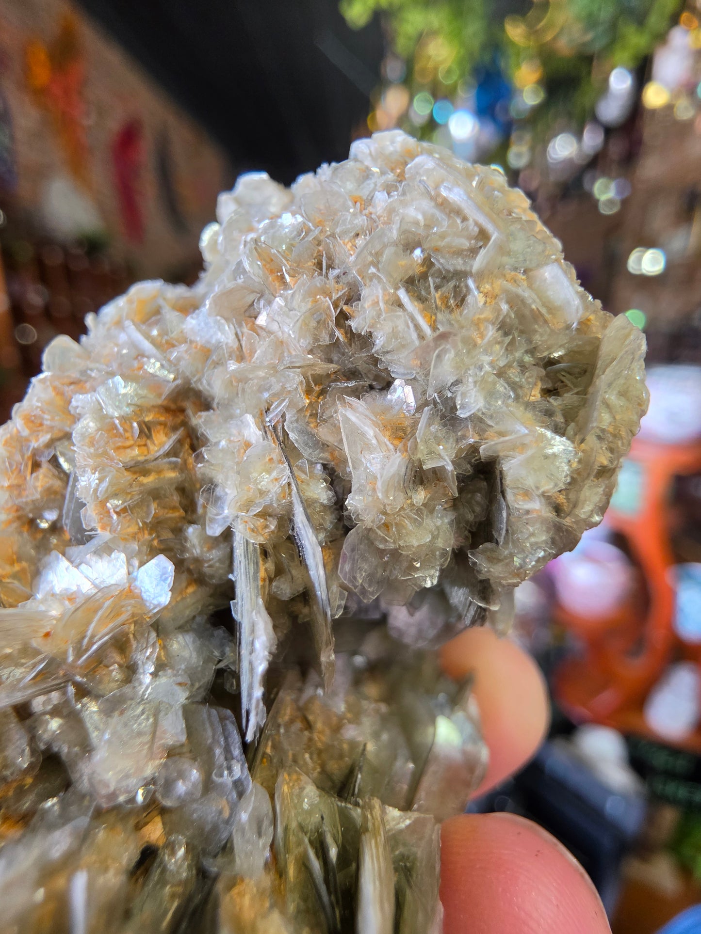 Aquamarine on Muscovite