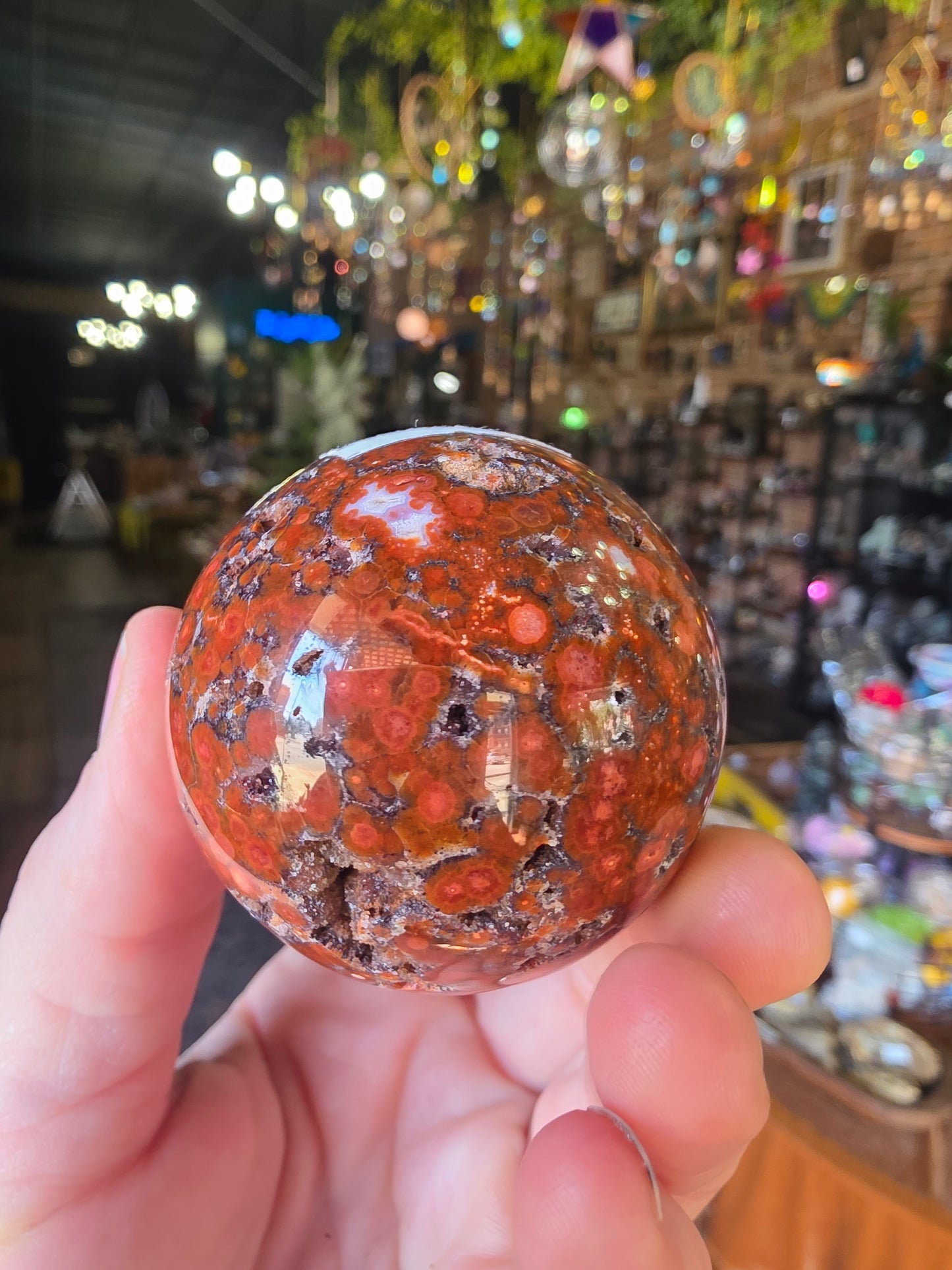 Poppy Jasper Sphere