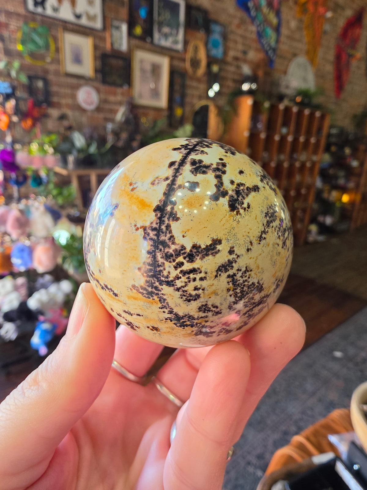 Dendritic Jasper Sphere