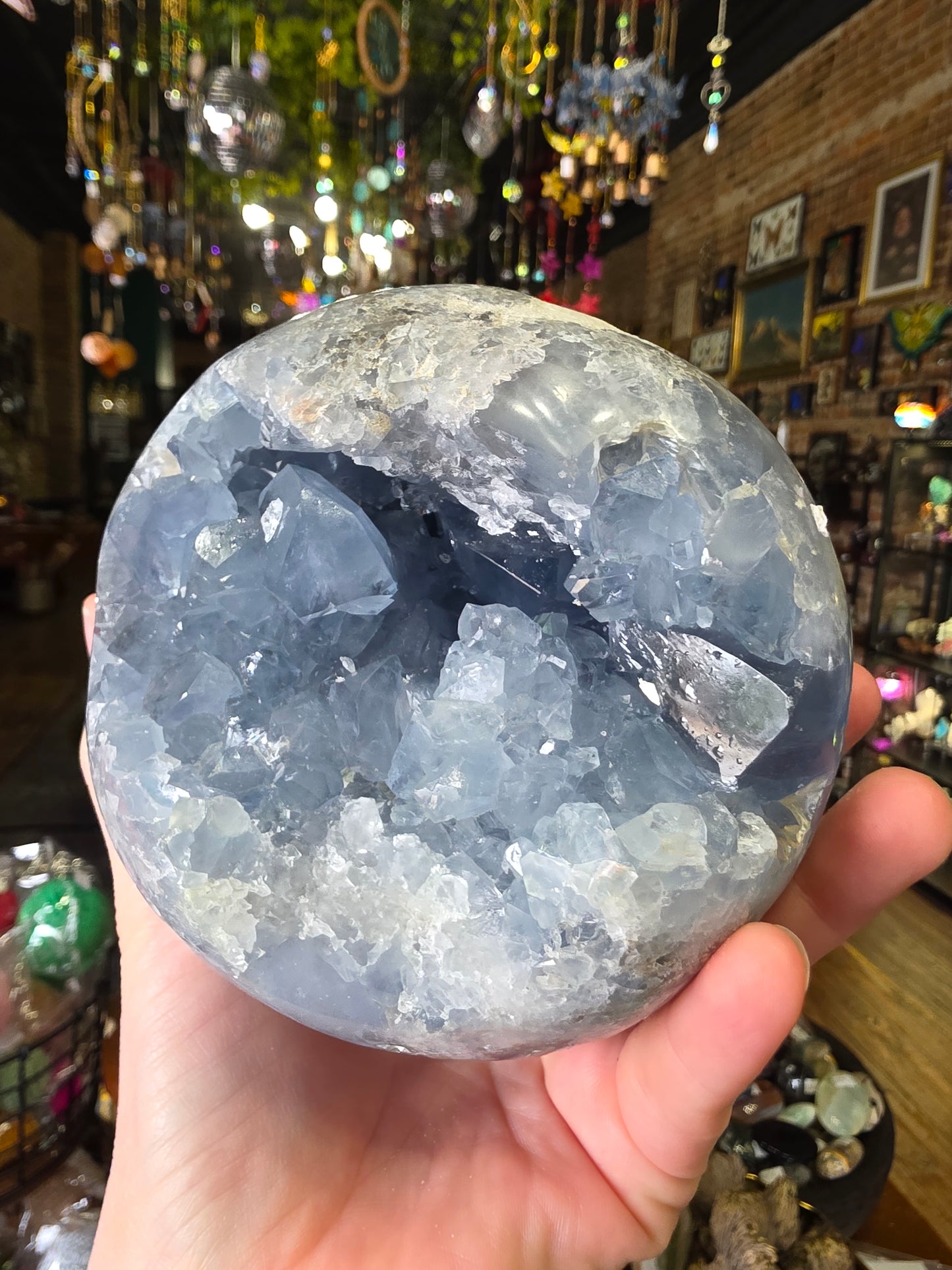 Celestite Cluster Sphere