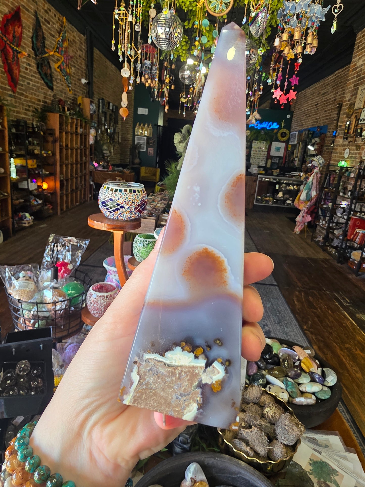 Brazilian Agate Tower