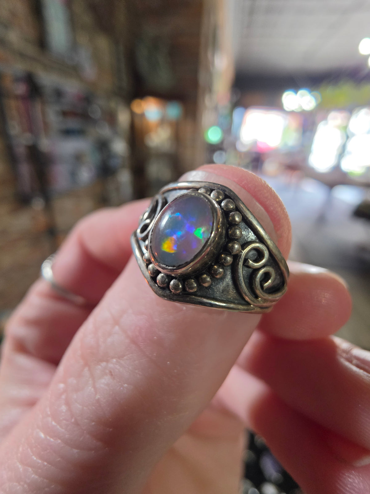 Ethiopian Opal Ring Size 8