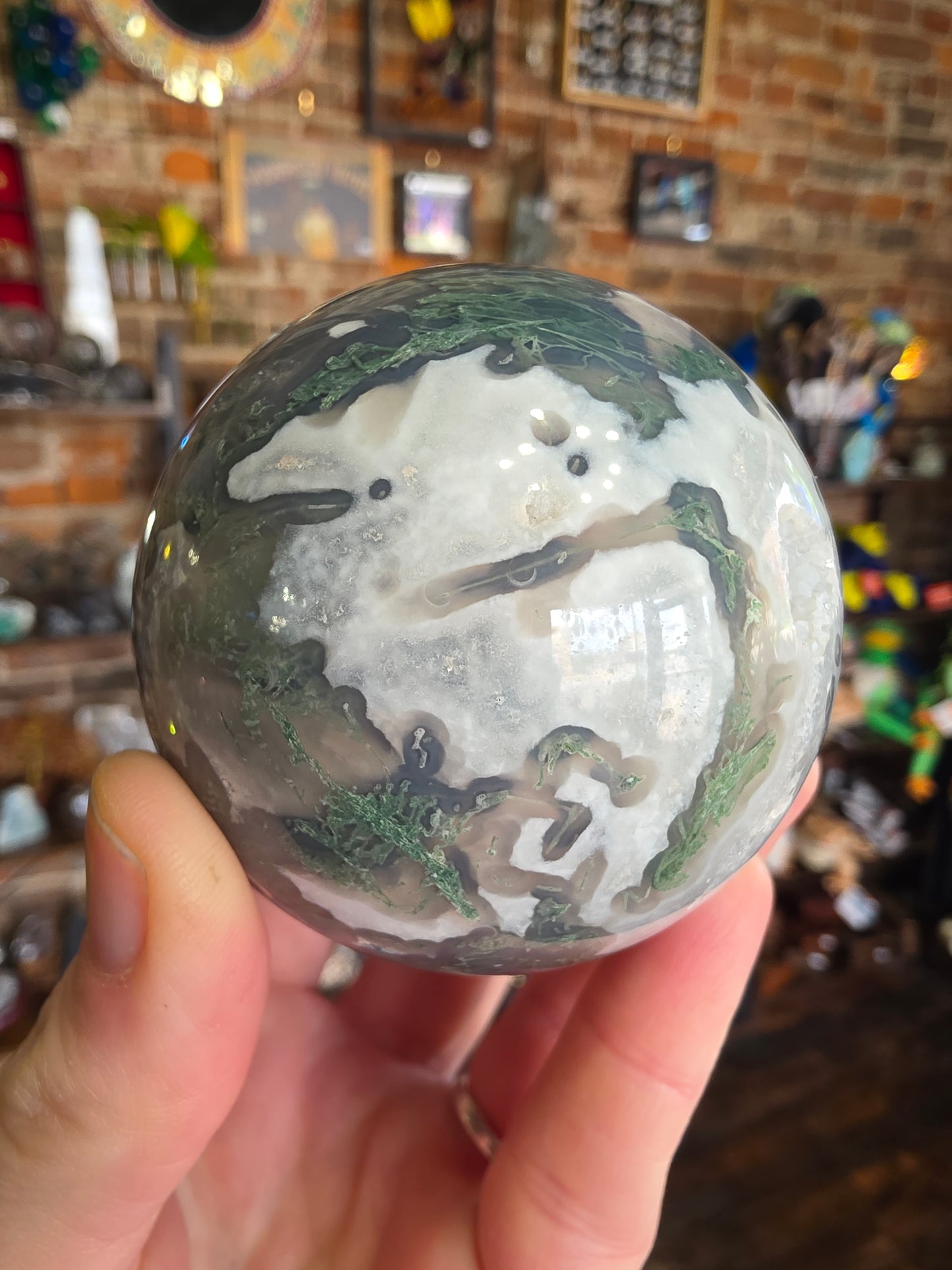 Moss Agate Sphere