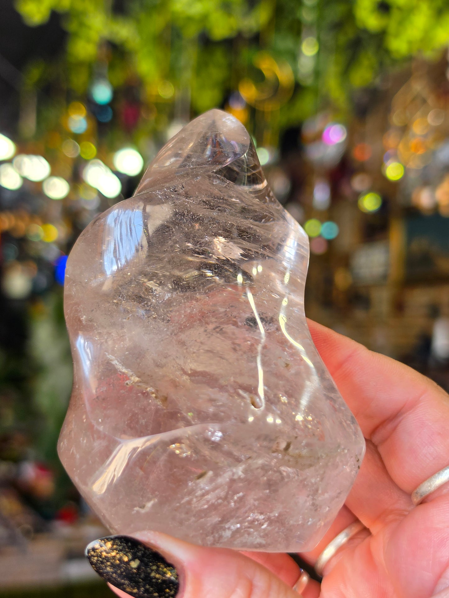 Clear Quartz Flame