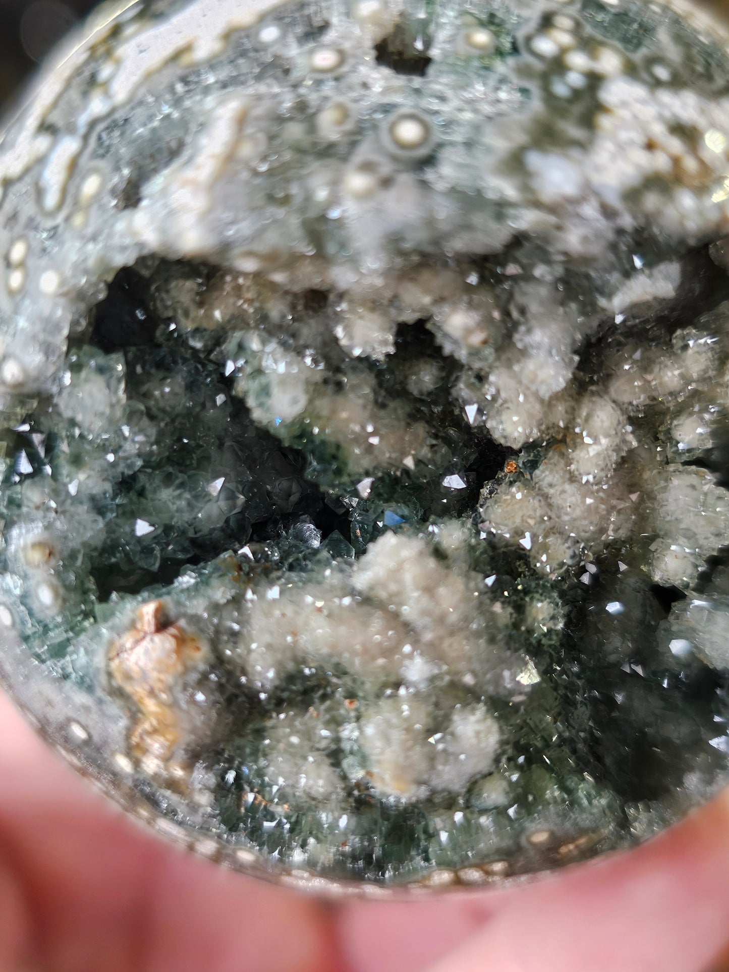 Druzy Ocean Jasper Sphere
