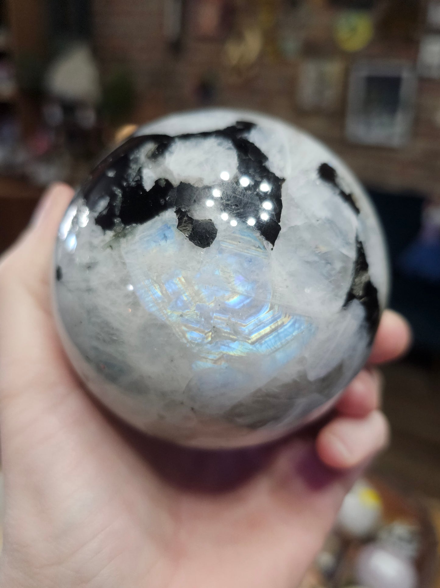 Rainbow Moonstone Sphere