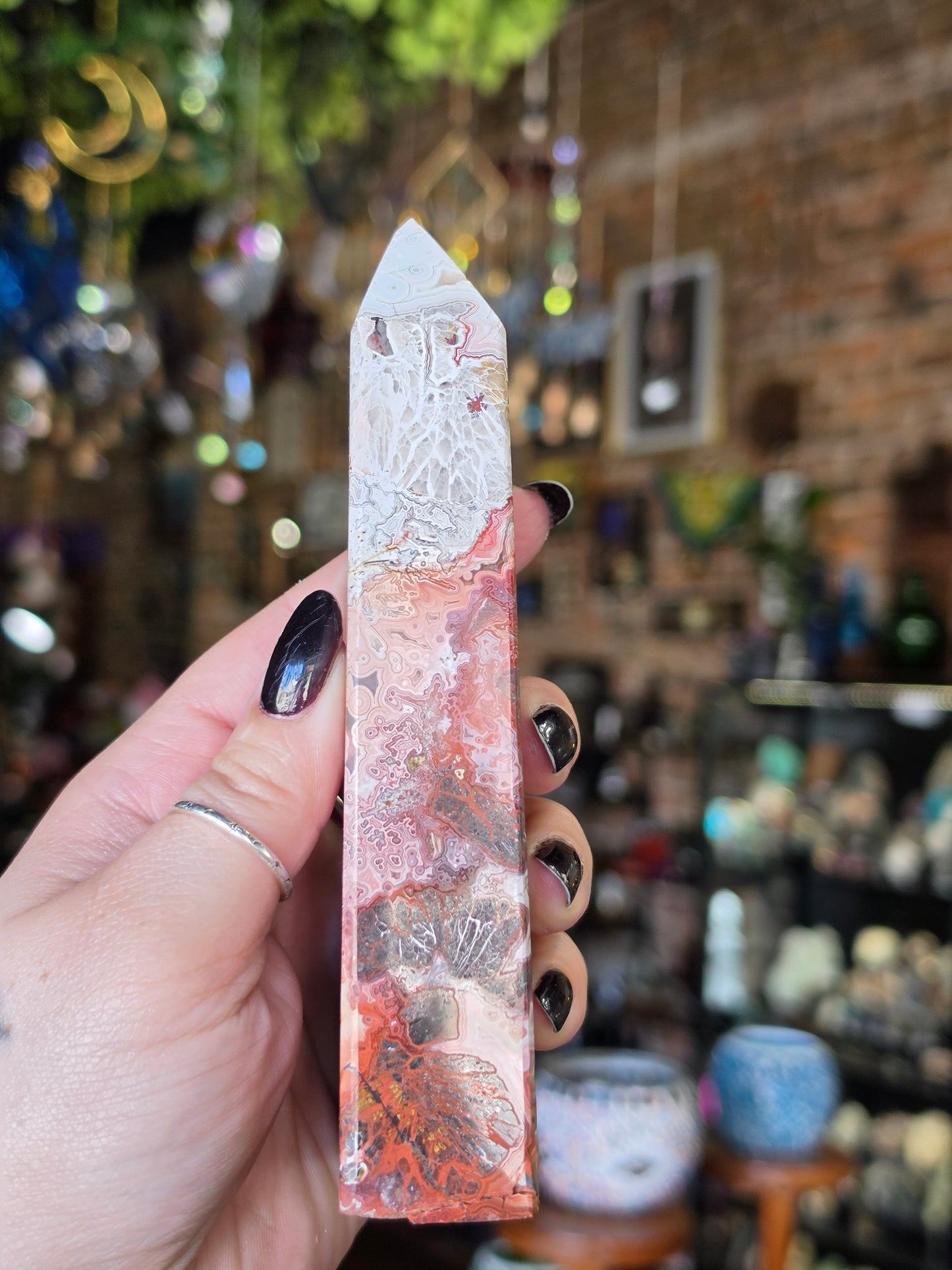 Crazy Lace Agate Tower