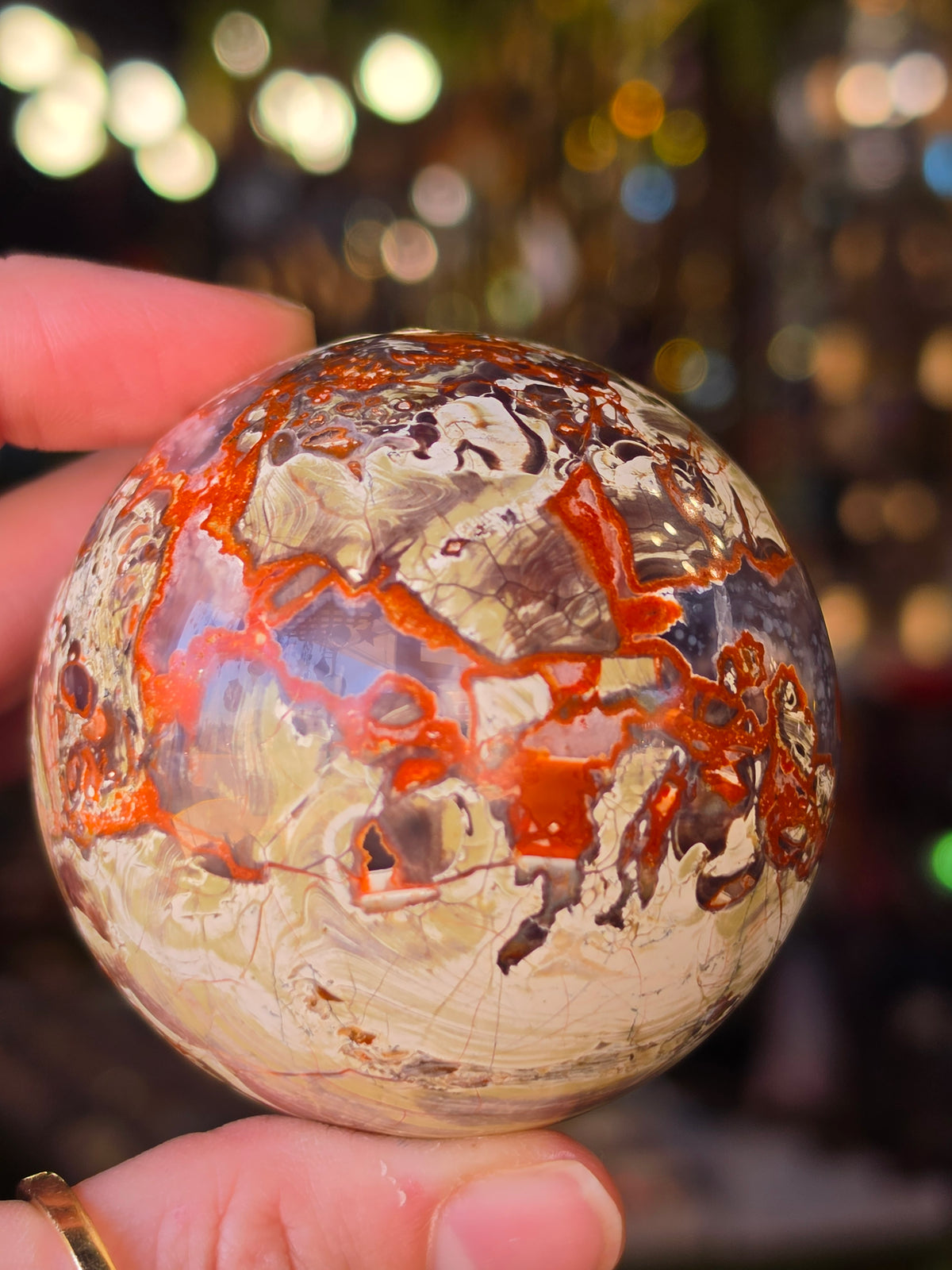 Money Agate Sphere