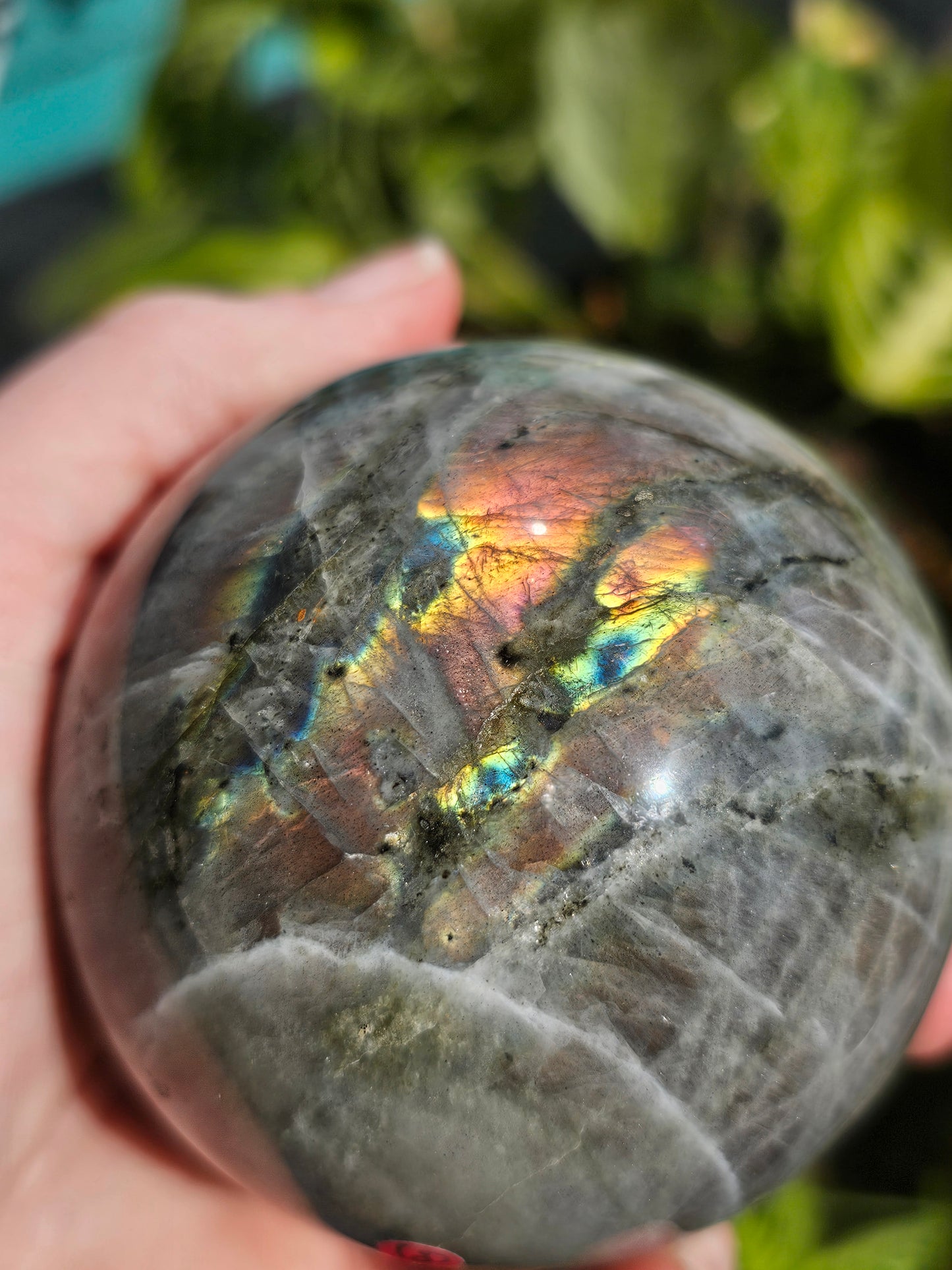 Sunset Labradorite Sphere