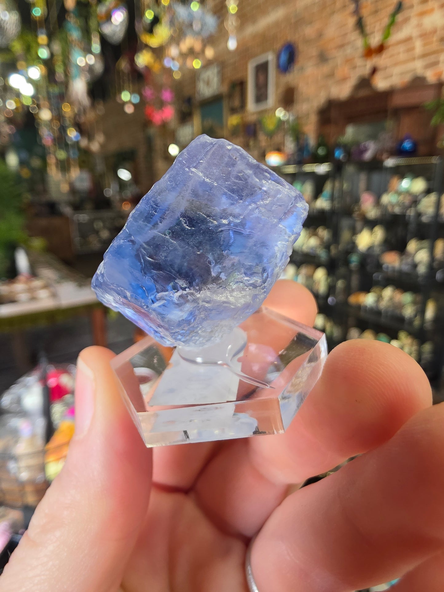 Blue Halite Cube