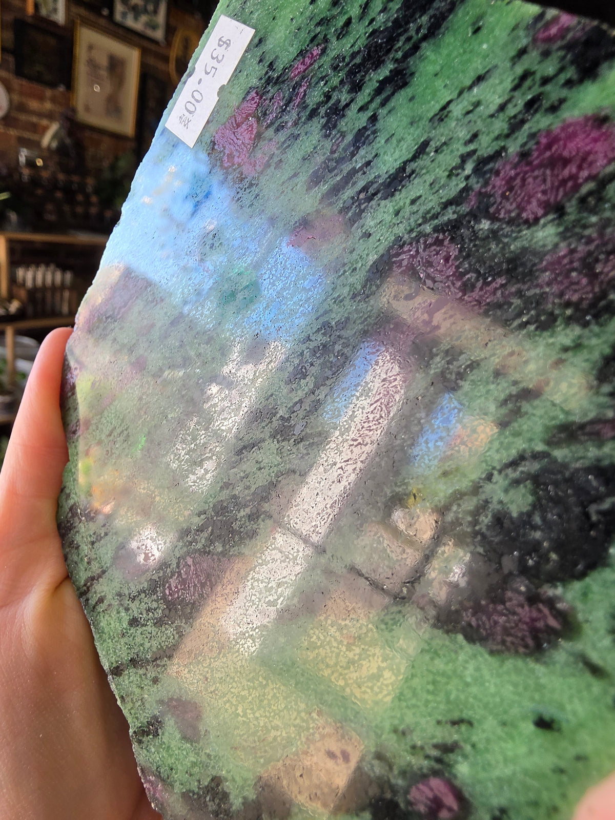 Ruby in Zoisite Slab