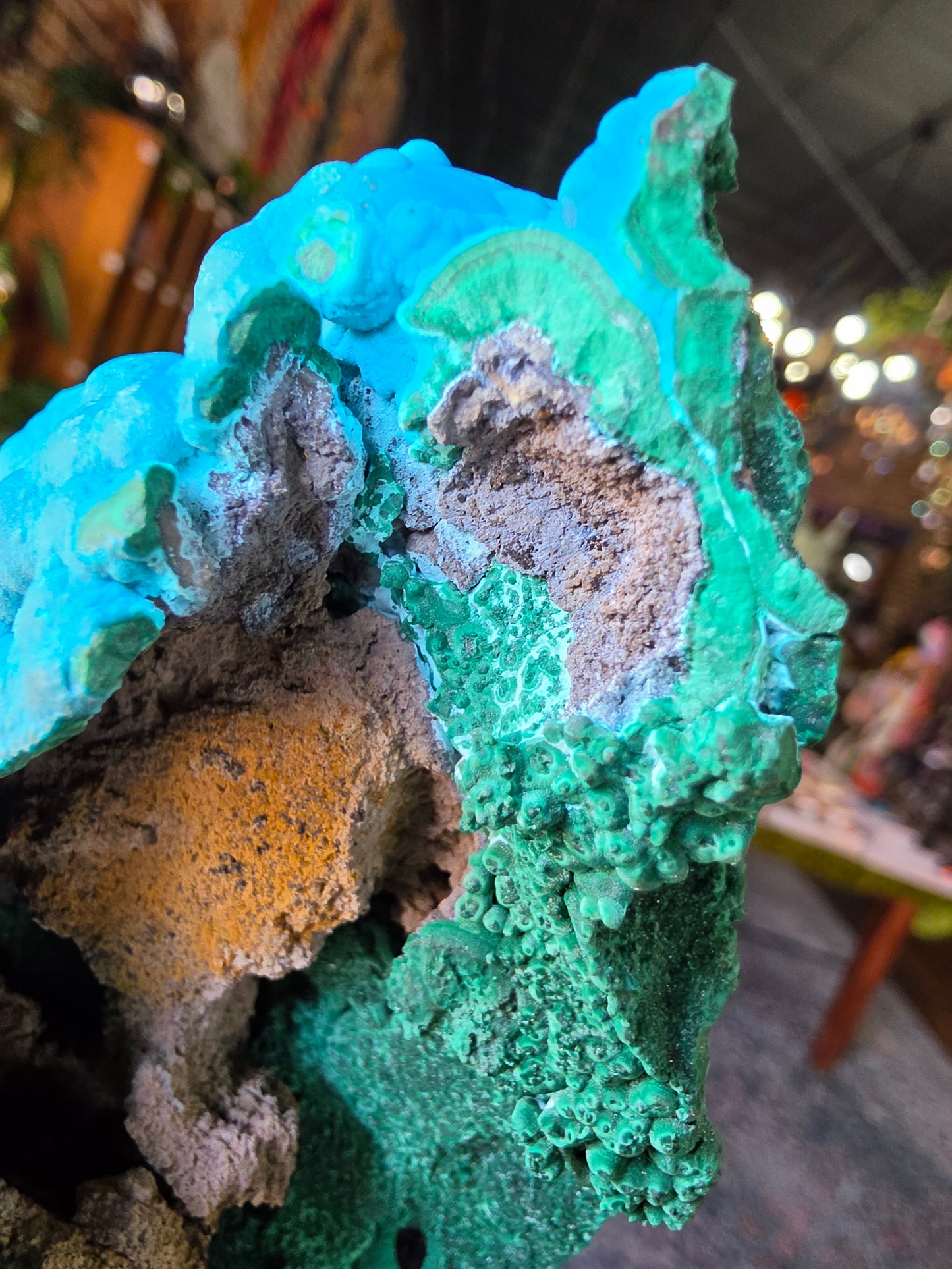 Chrysocolla and Malachite Specimen
