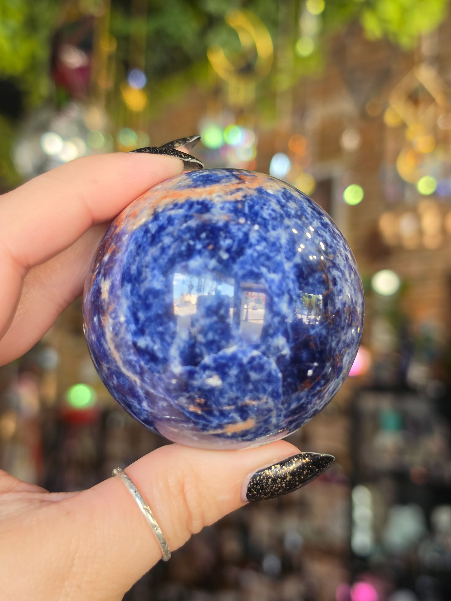 Sunset Sodalite Sphere