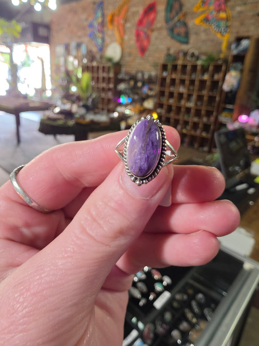 Charoite Ring Size 7