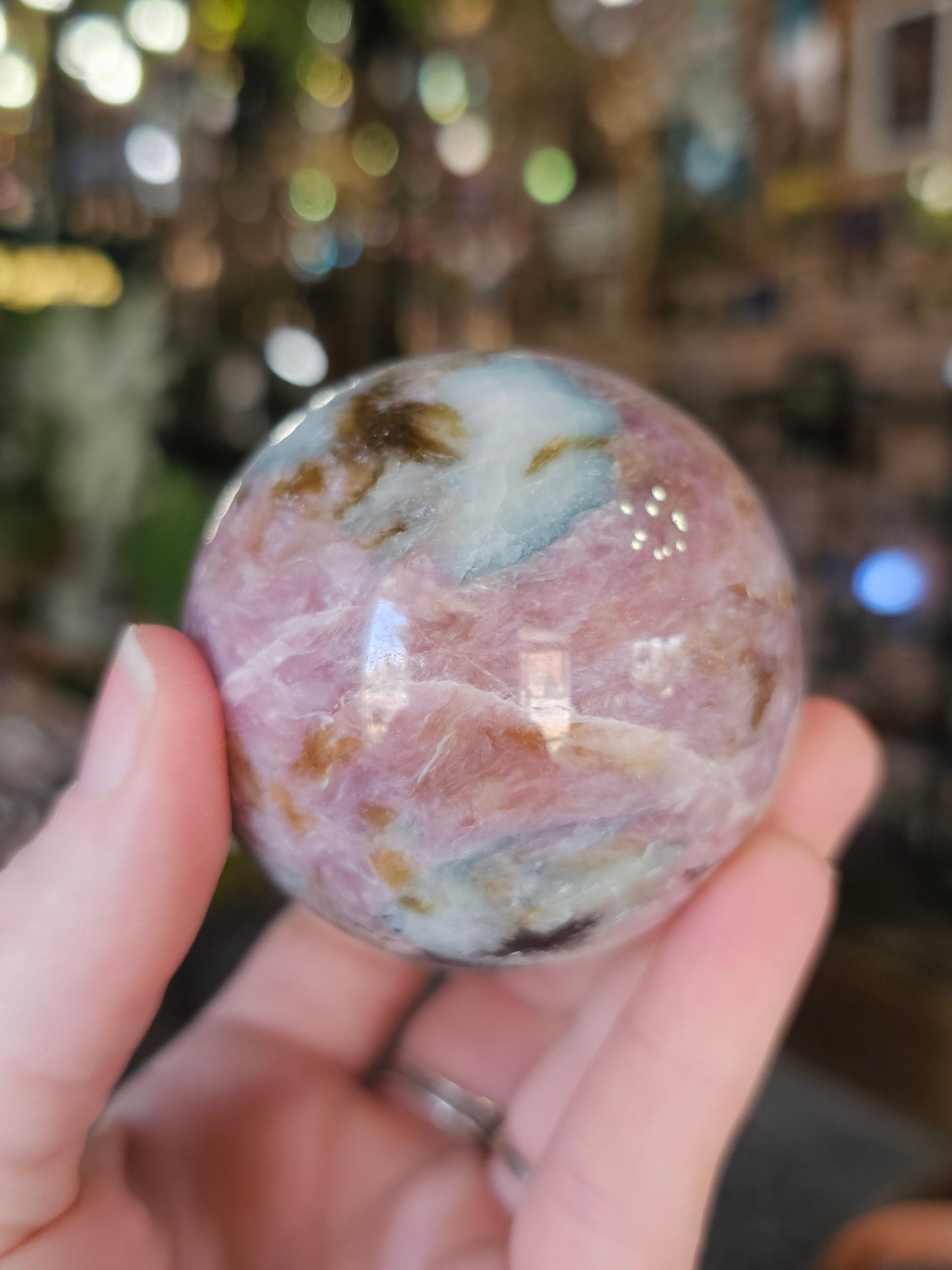 Pink Charoite with Blue Pectolite