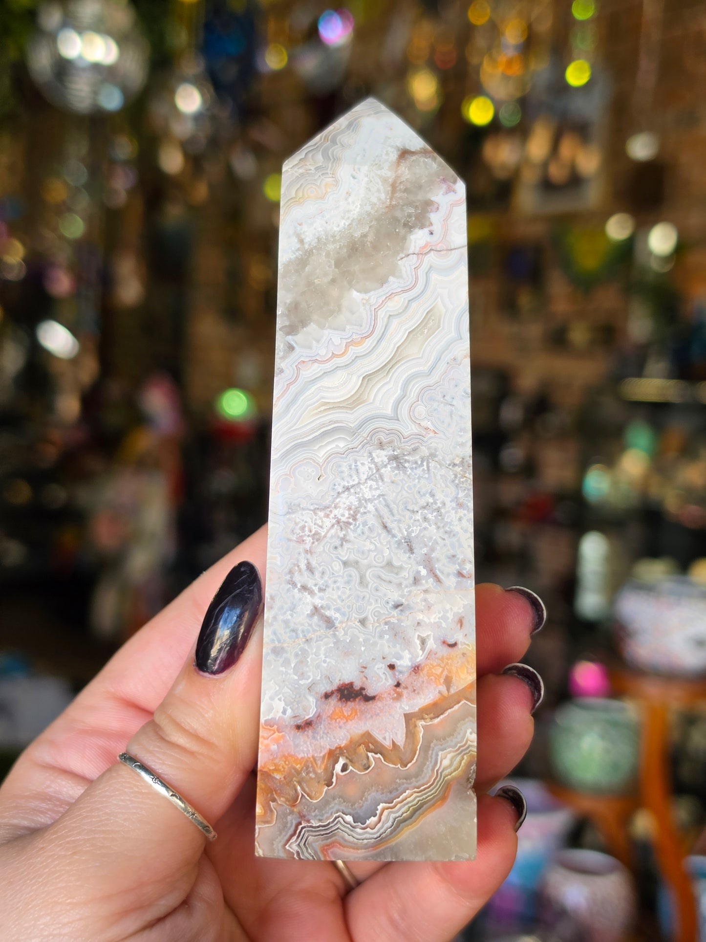 Crazy Lace Agate Tower