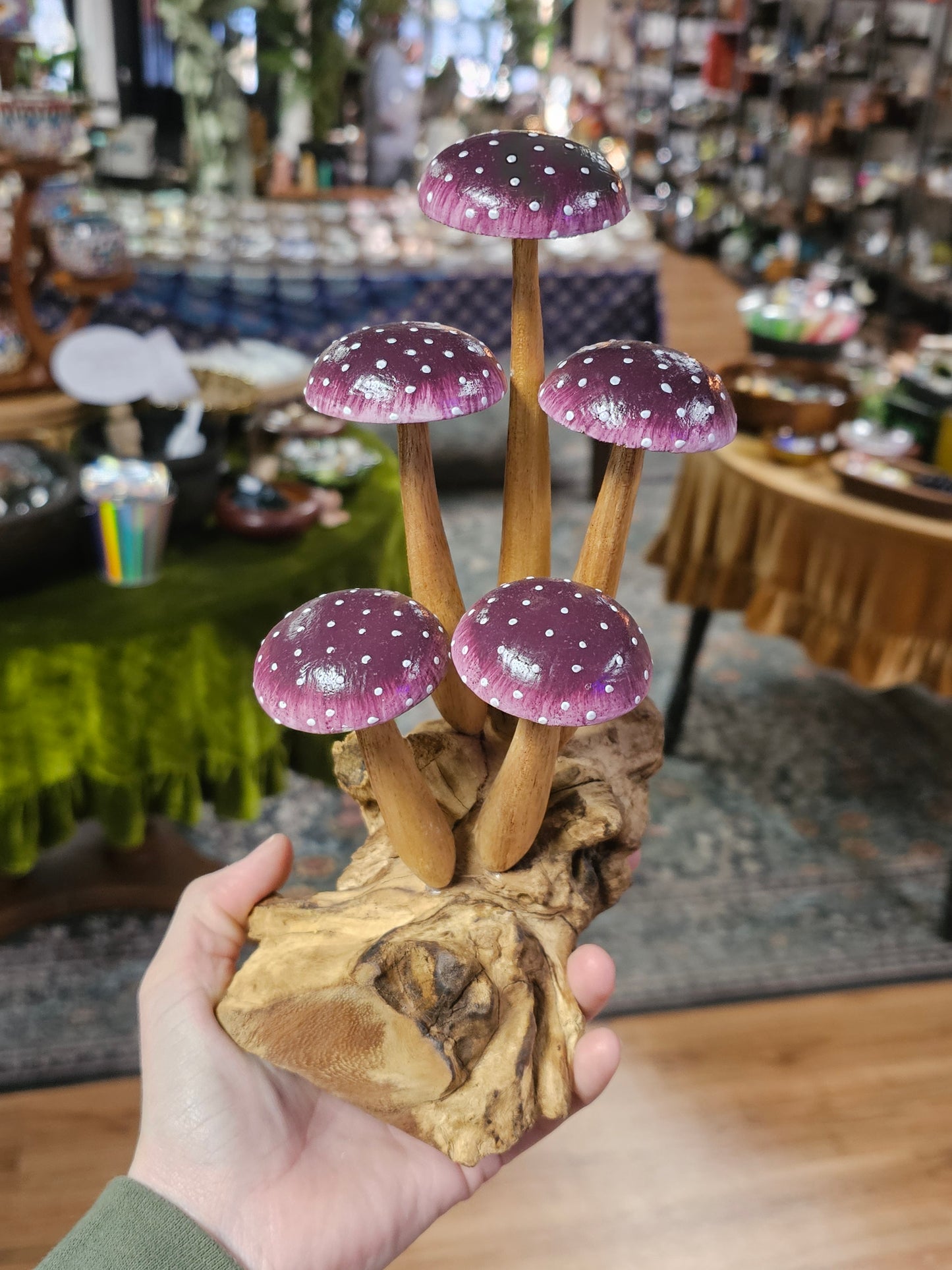 Purple Mushroom Carving