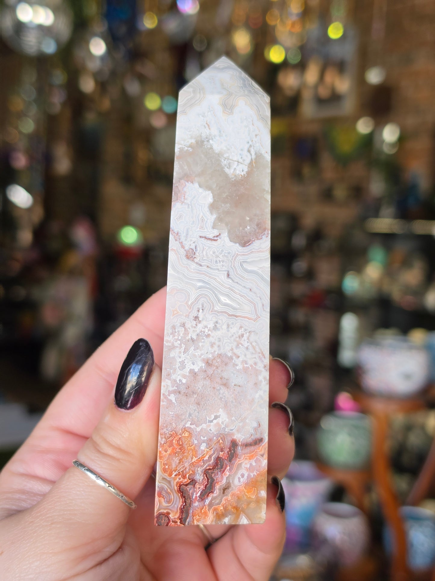 Crazy Lace Agate Tower