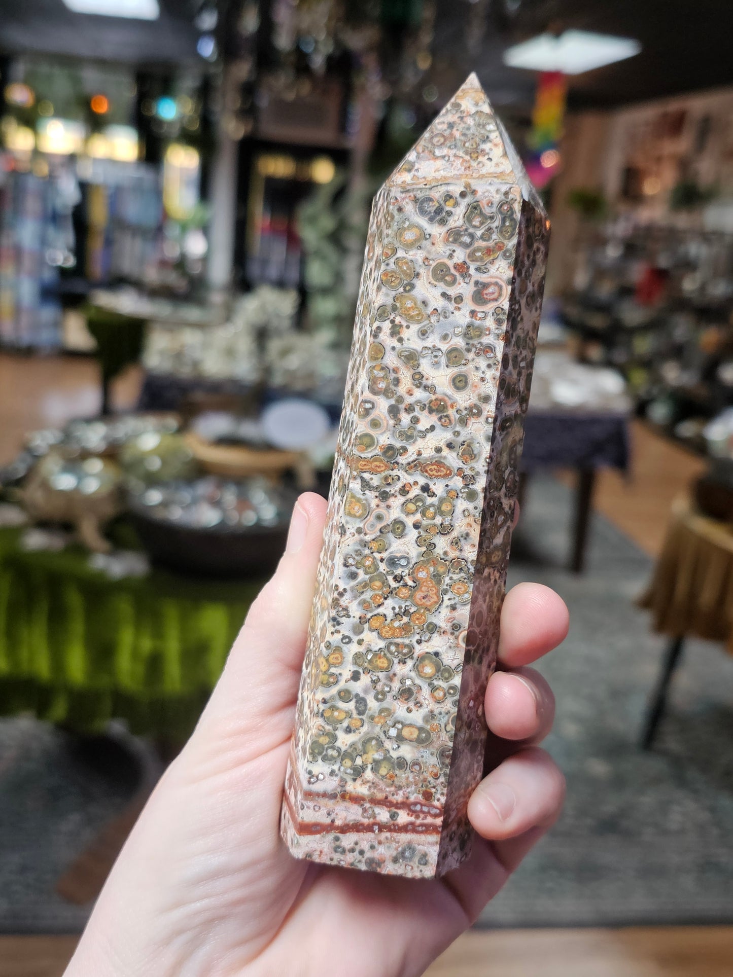 Leopardskin Jasper Tower