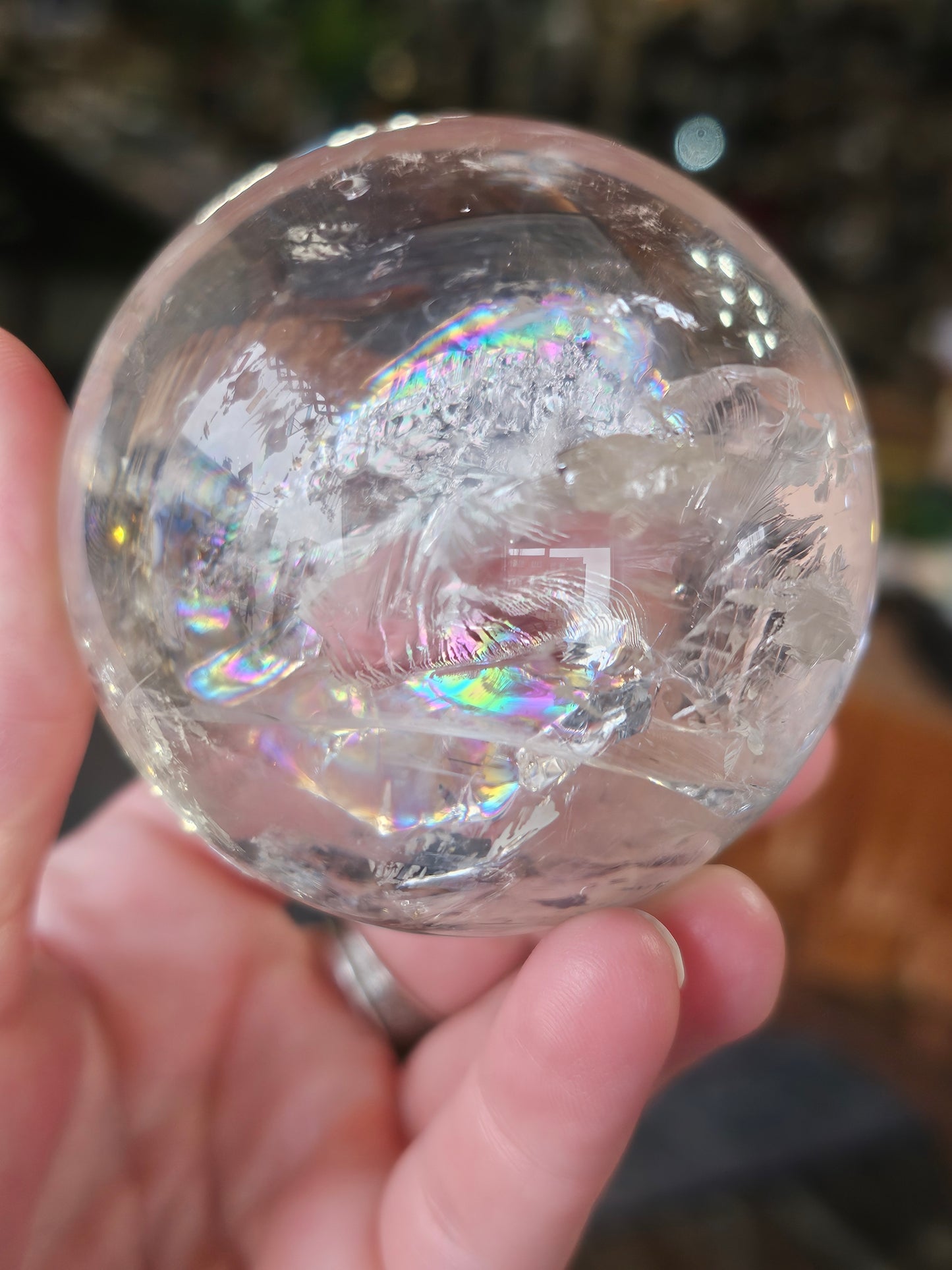 Blue Needle Quartz Sphere