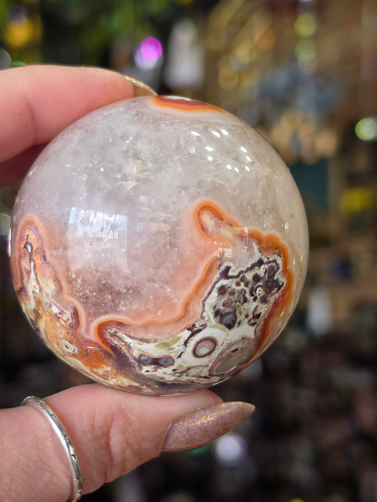 Money Agate Sphere