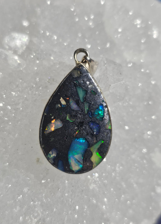 Ethiopian Opal Composite Pendant