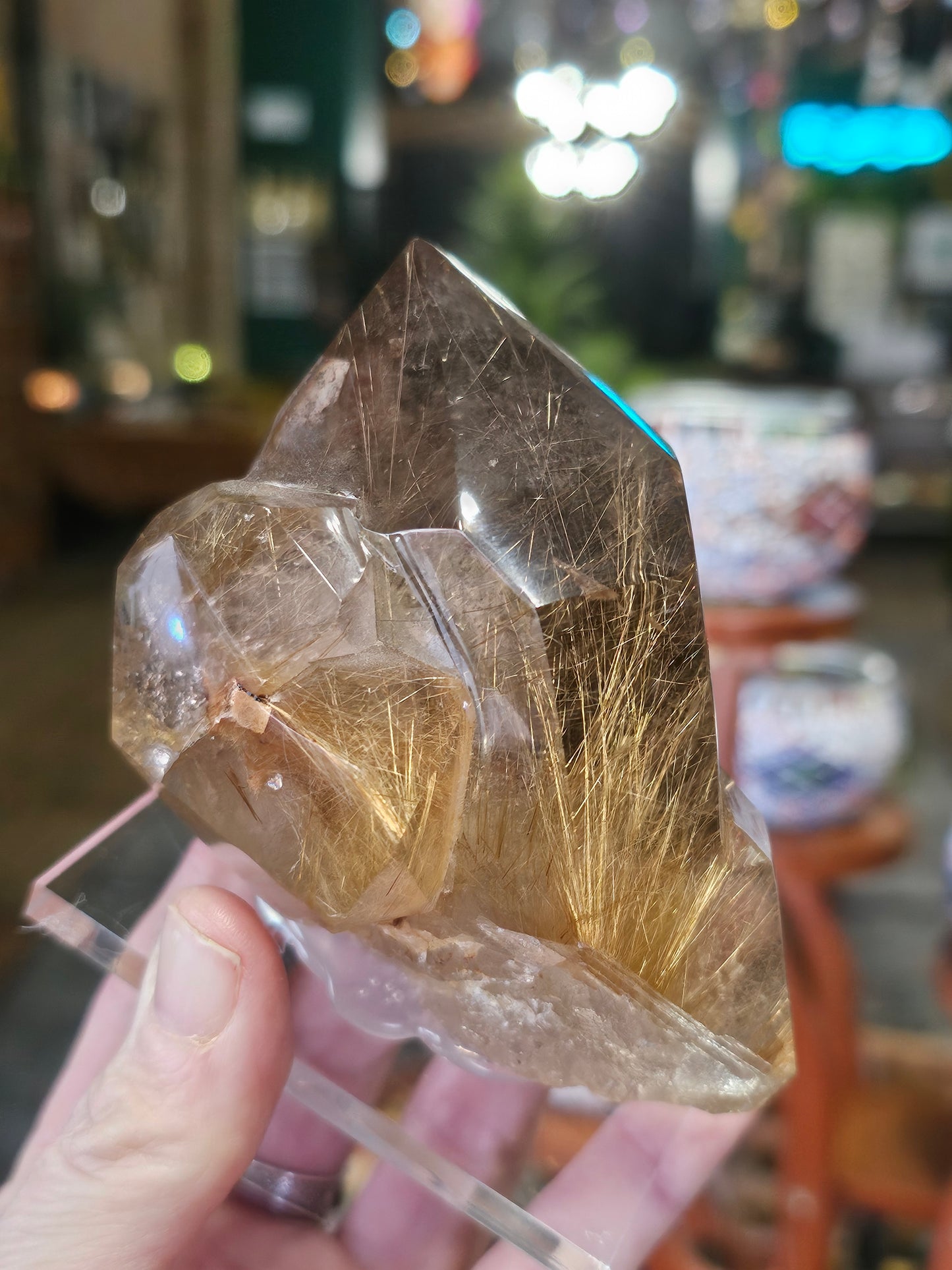 Polished Rutilated Quartz Point
