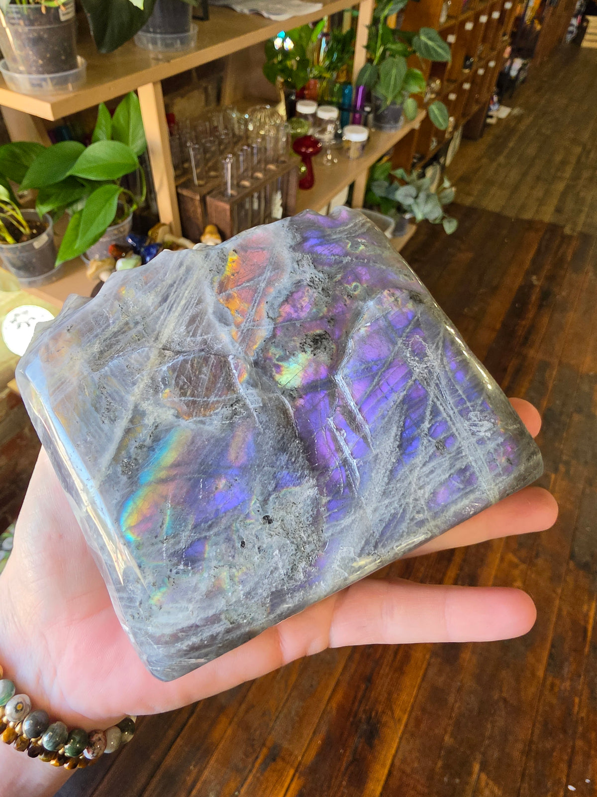 Labradorite Village Carving