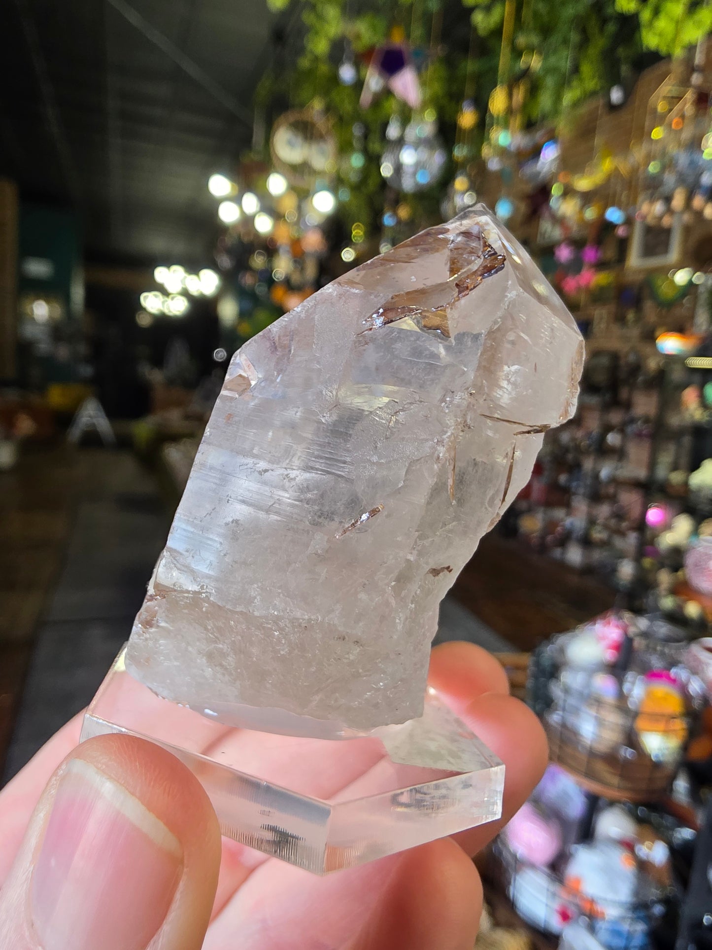 Brookite in Quartz