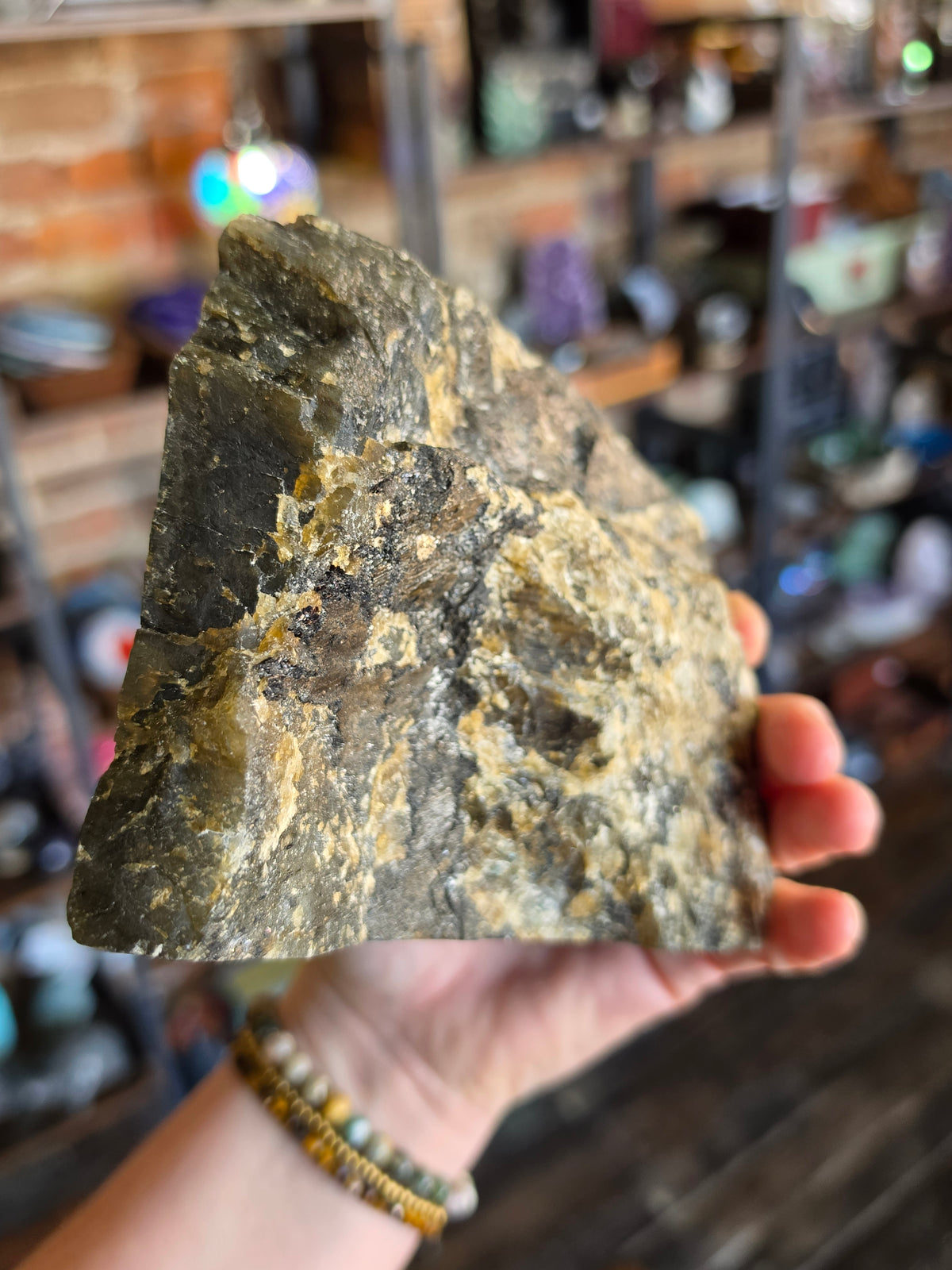 Partially Polished Labradorite Freeform