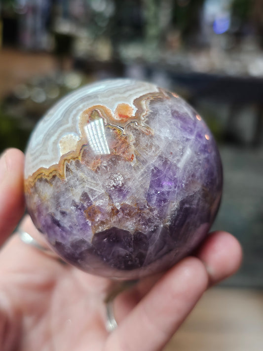 Amethyst Agate Sphere