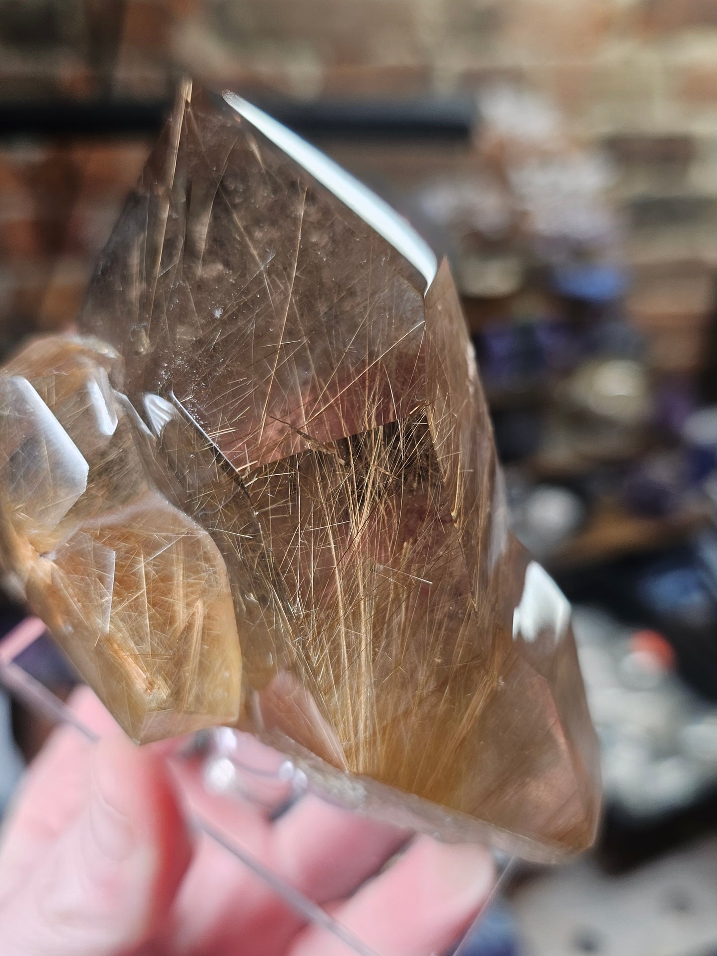 Polished Rutilated Quartz Point