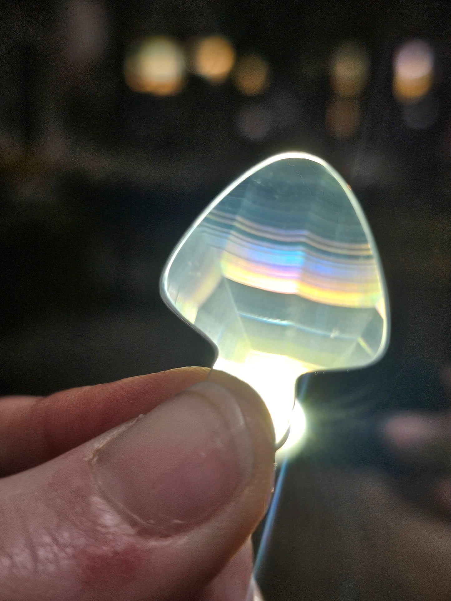 Iris Agate Slice Mushroom Carving